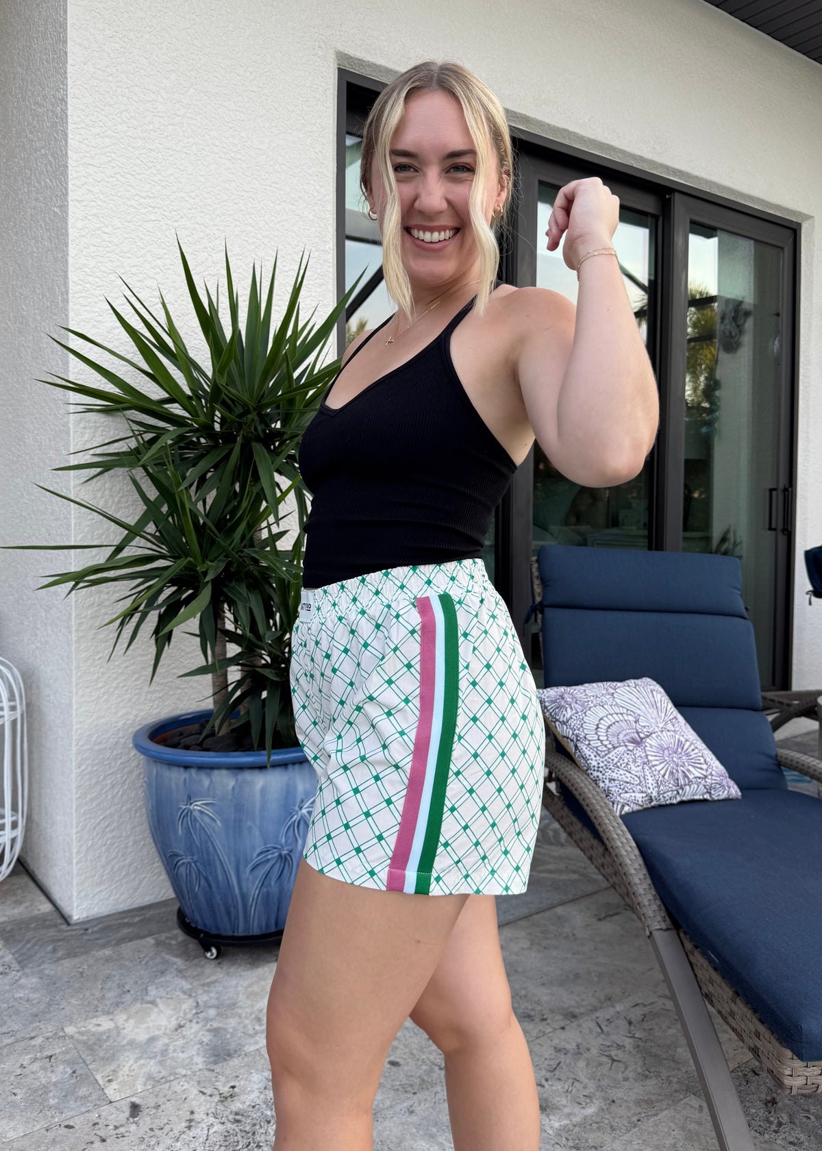 Pink & Green Shorts