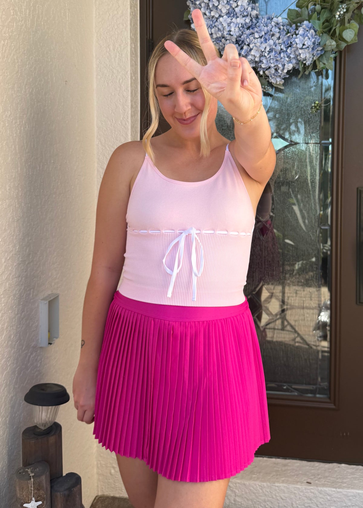 Bow Girly Active Top