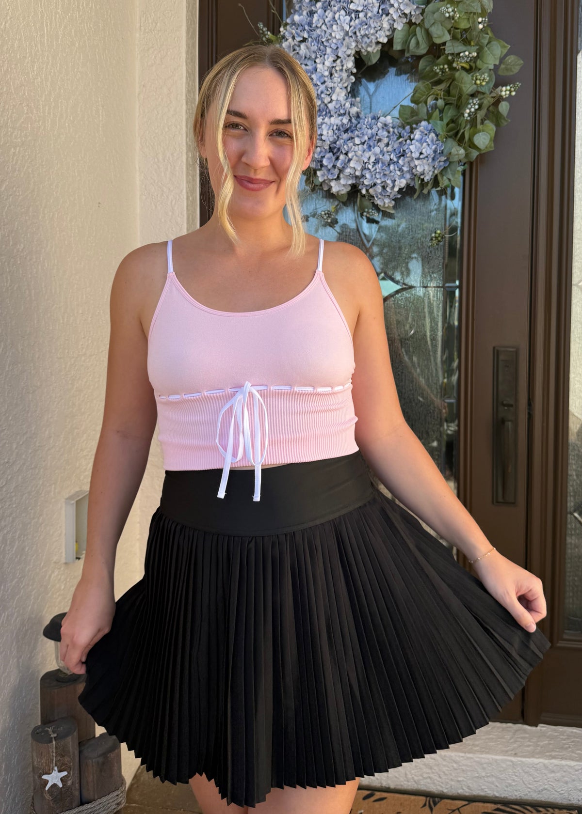 Bow Girly Active Top