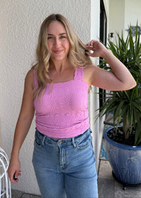 Fuchsia Floral Tank