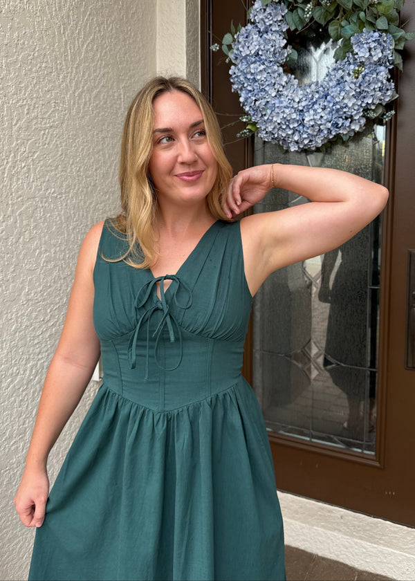 Evergreen Midi Dress