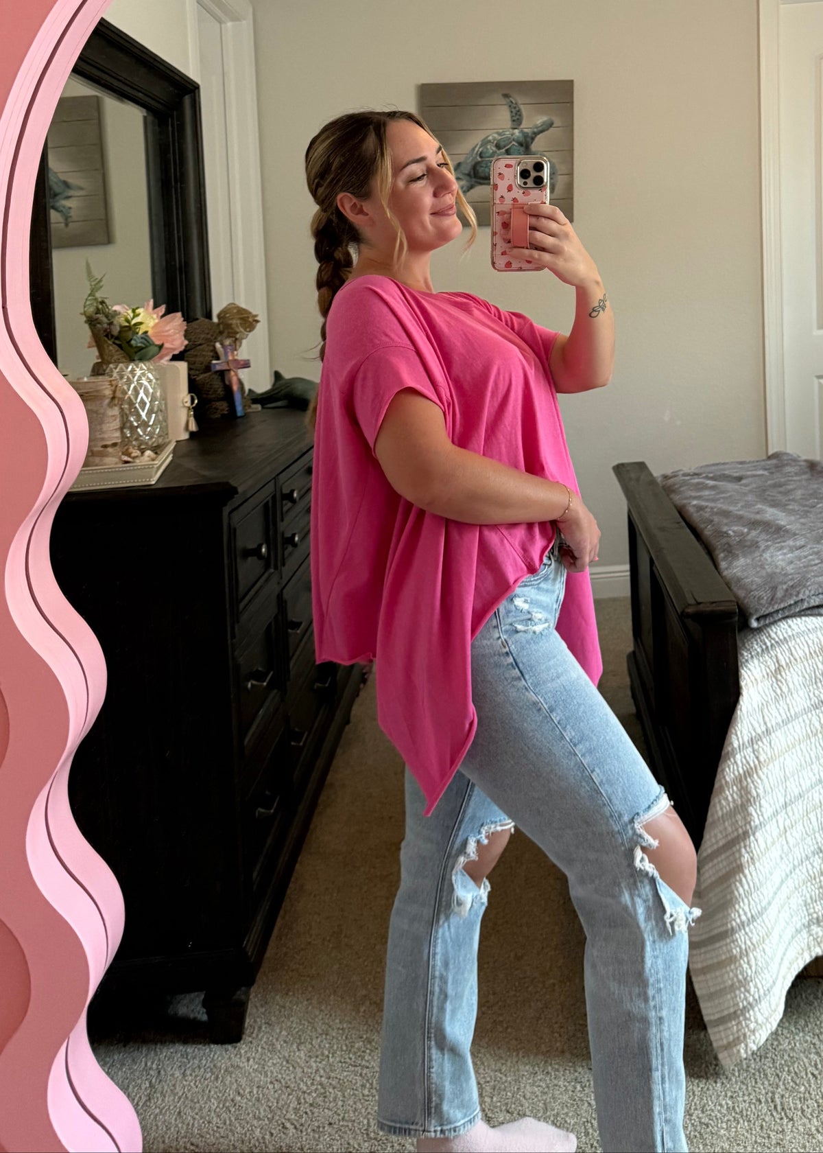 Flowy Summer Top - Pink