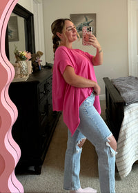 Flowy Summer Top - Pink