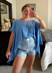 Flowy Summer Top - Blue