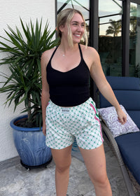 Pink & Green Shorts