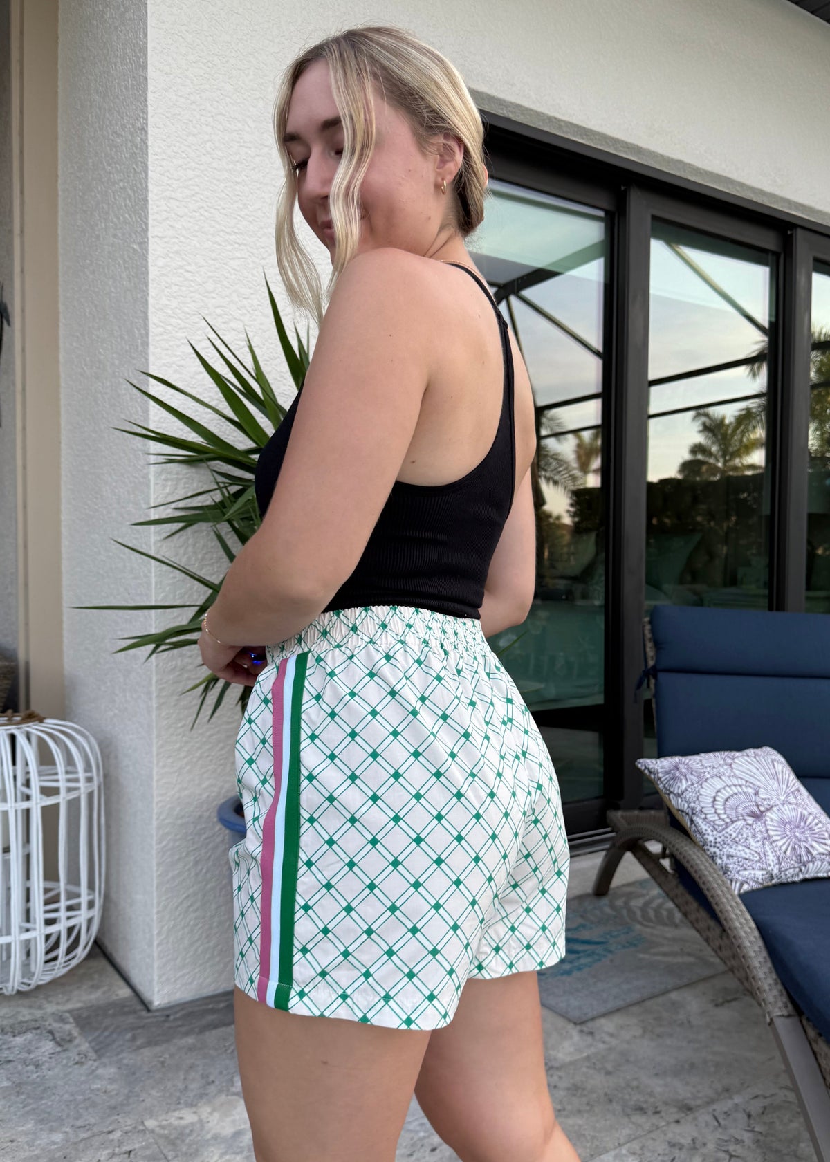 Pink & Green Shorts