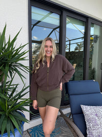 Chocolate Zip Up