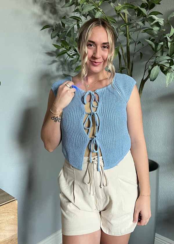 Forget-Me-Not Tie Top