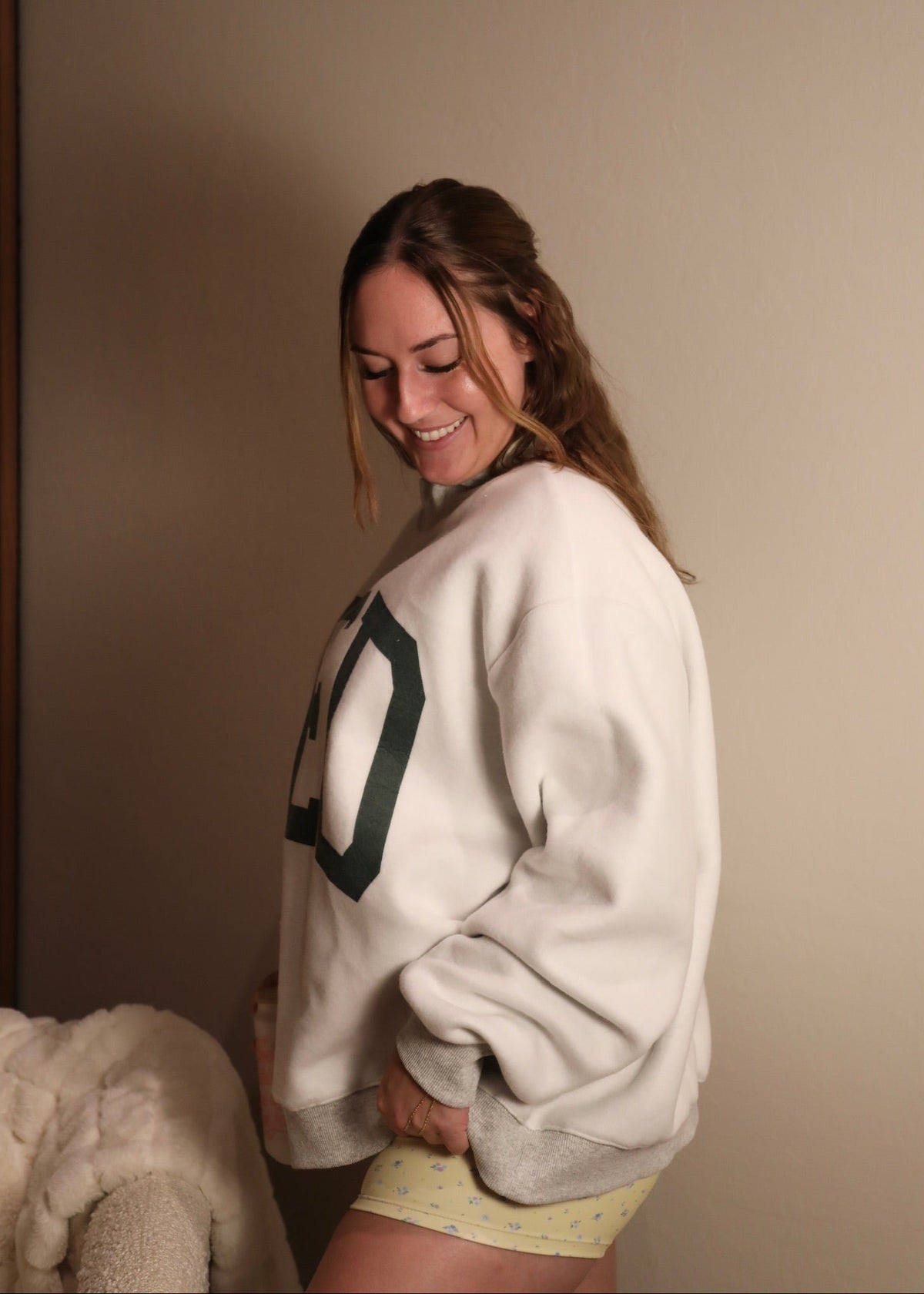Gym/Bed Reversible Mockneck Sweatshirt