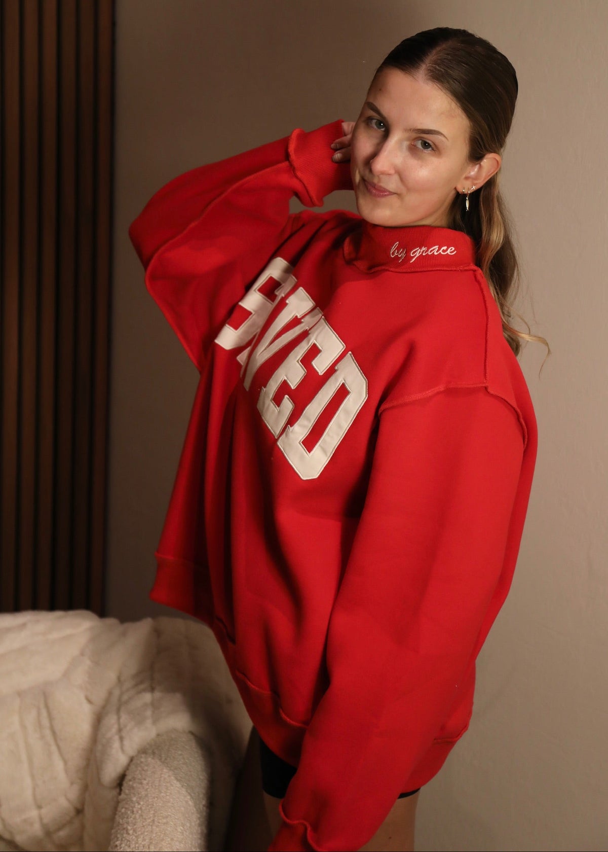 Saved Mockneck - Red