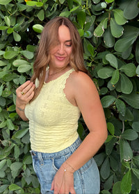 Floral Dreams Tank - Yellow