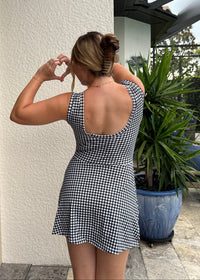 Active Dress - Black Gingham