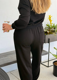 Bow Sweatpants - Black