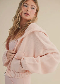 Chunky Cropped Zip Up