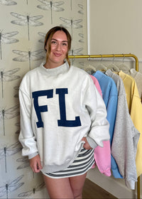 Florida/FL Reversible Mockneck Sweatshirt