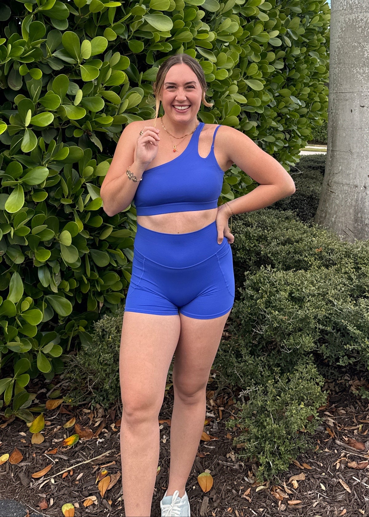 Blue Blaze Biker Shorts