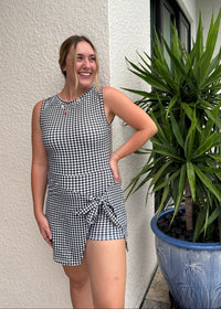 Active Dress - Black Gingham