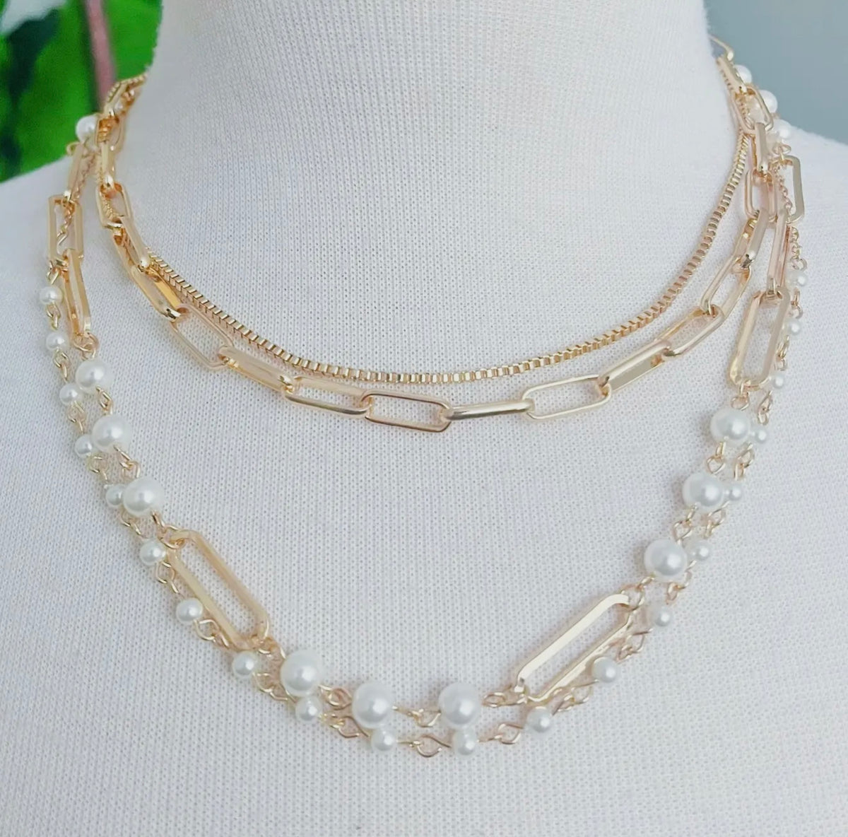 Layered Clip Chain Stacked