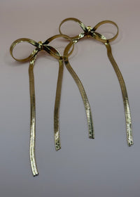 Honey Bow Earrings