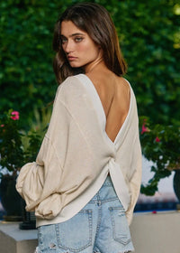 Oatmeal Reversible Twist Top