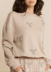 Bow Pullover - Tan