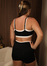 Double Layer Sports Bra - Black