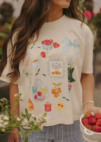 Summer Collage Cropped Tee