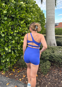 Blue Blaze Biker Shorts