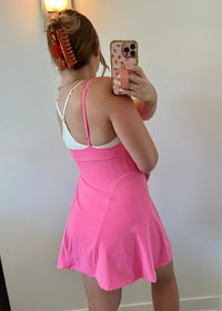 Double Layer Active Dress - Hot Pink