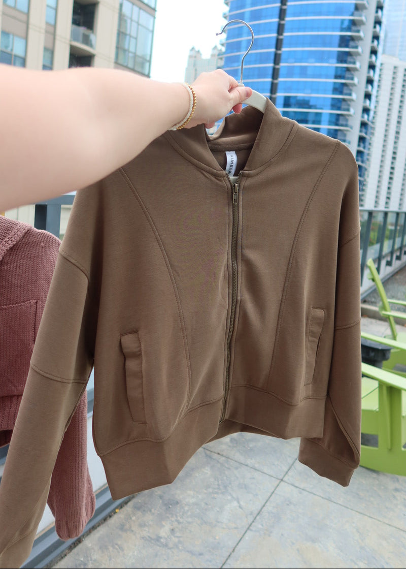 Olive Zip Up