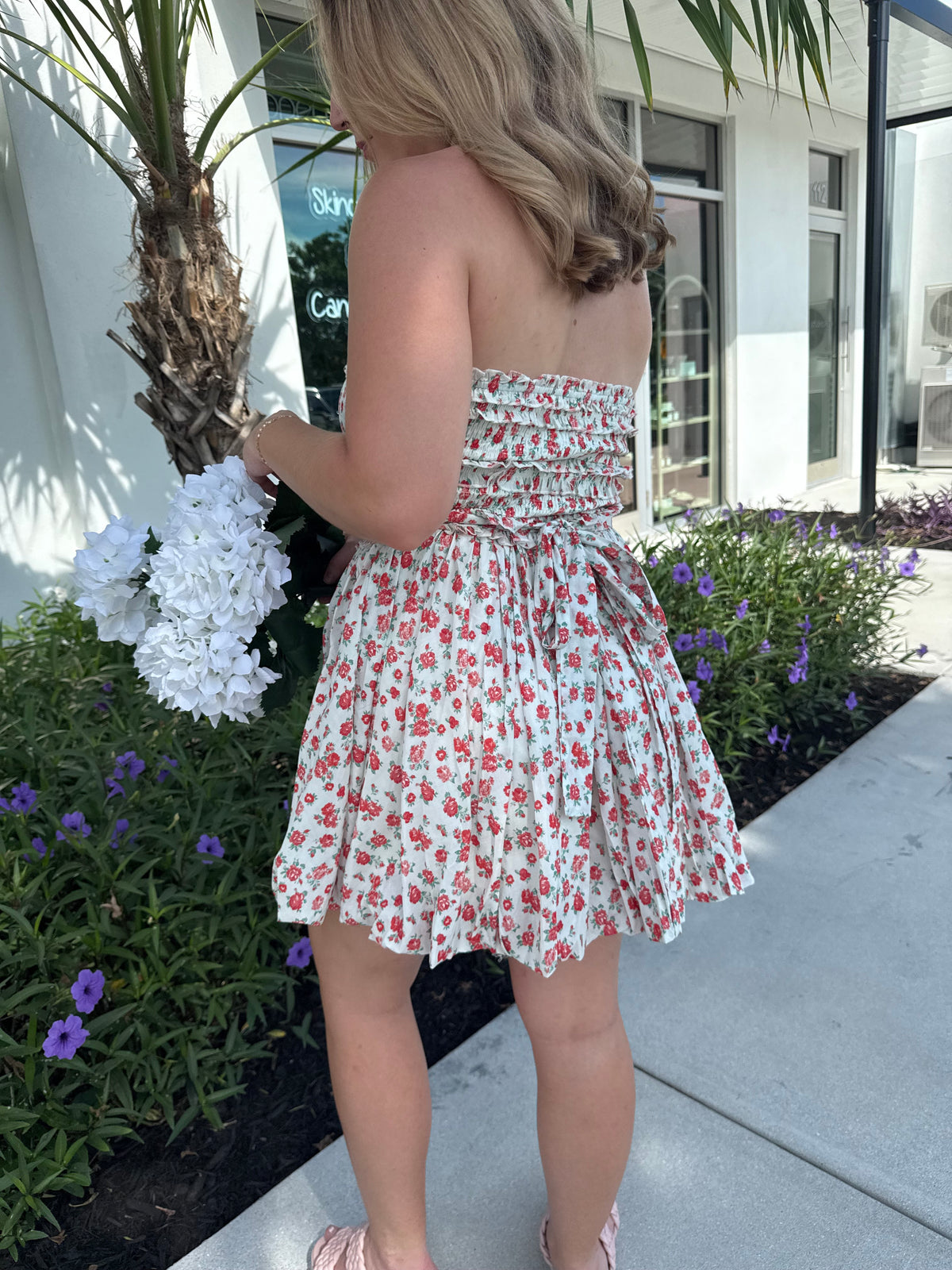 bubble dress with bow in the back