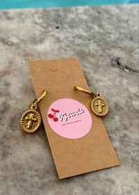 Golden Days Cross Earrings
