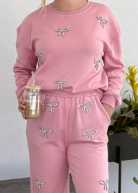 Bow Pullover - Pink