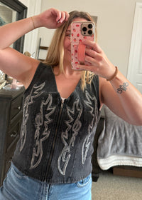 Cool Girl Denim Vest