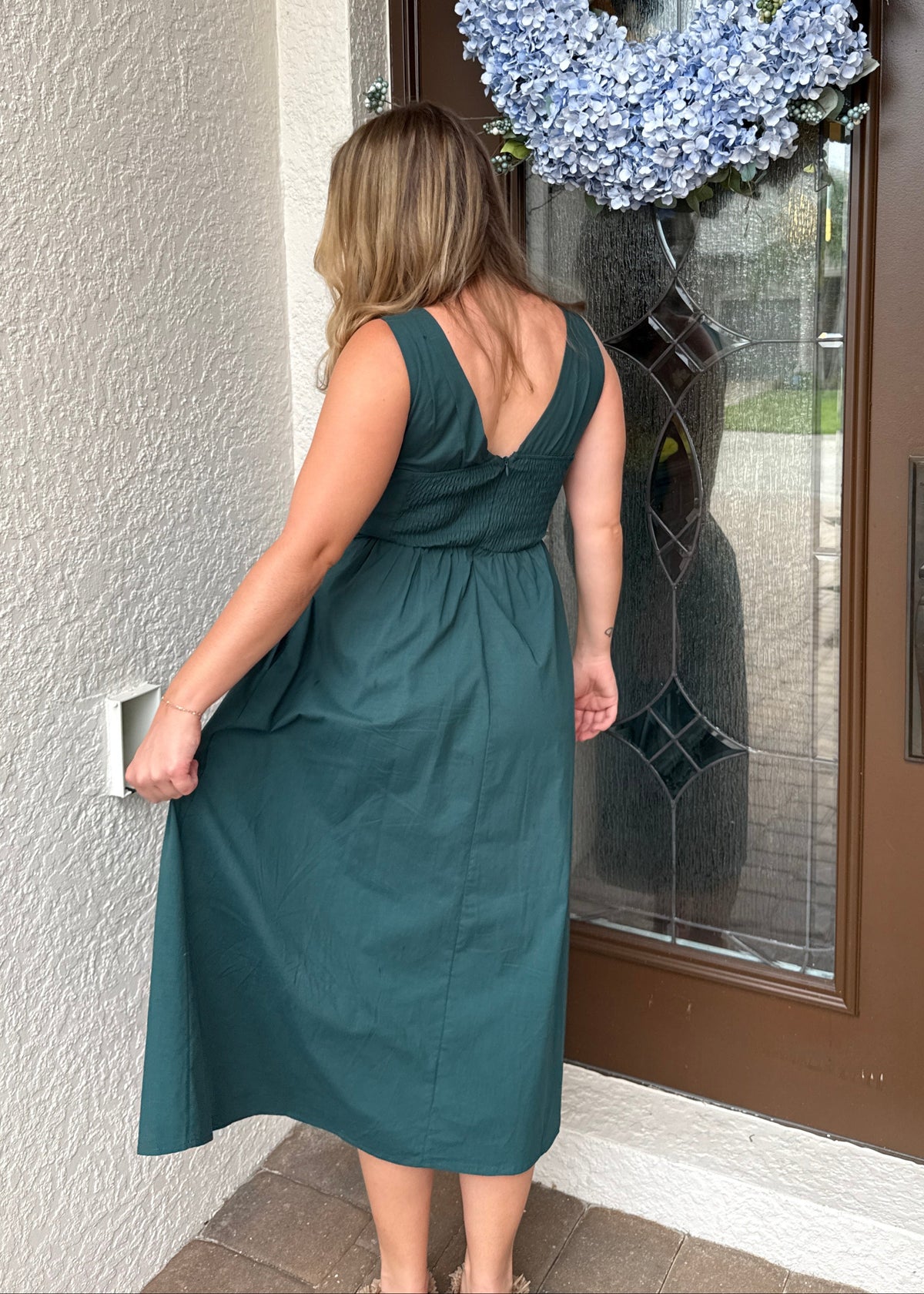 Evergreen Midi Dress