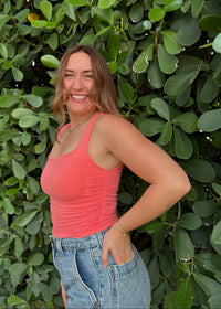 Summer Vacation Tank - Coral