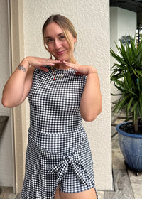 Active Dress - Black Gingham