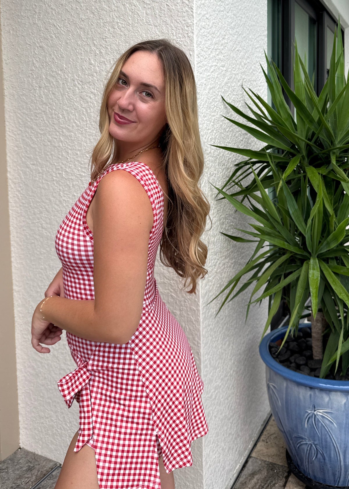Active Dress - Red Gingham