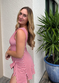 Active Dress - Red Gingham