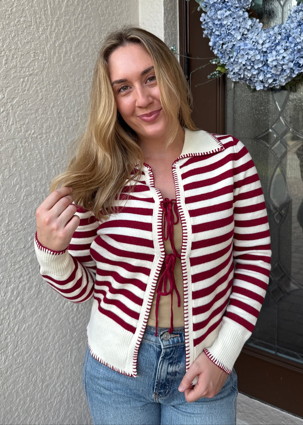 Autumn Spice Tie Cardigan