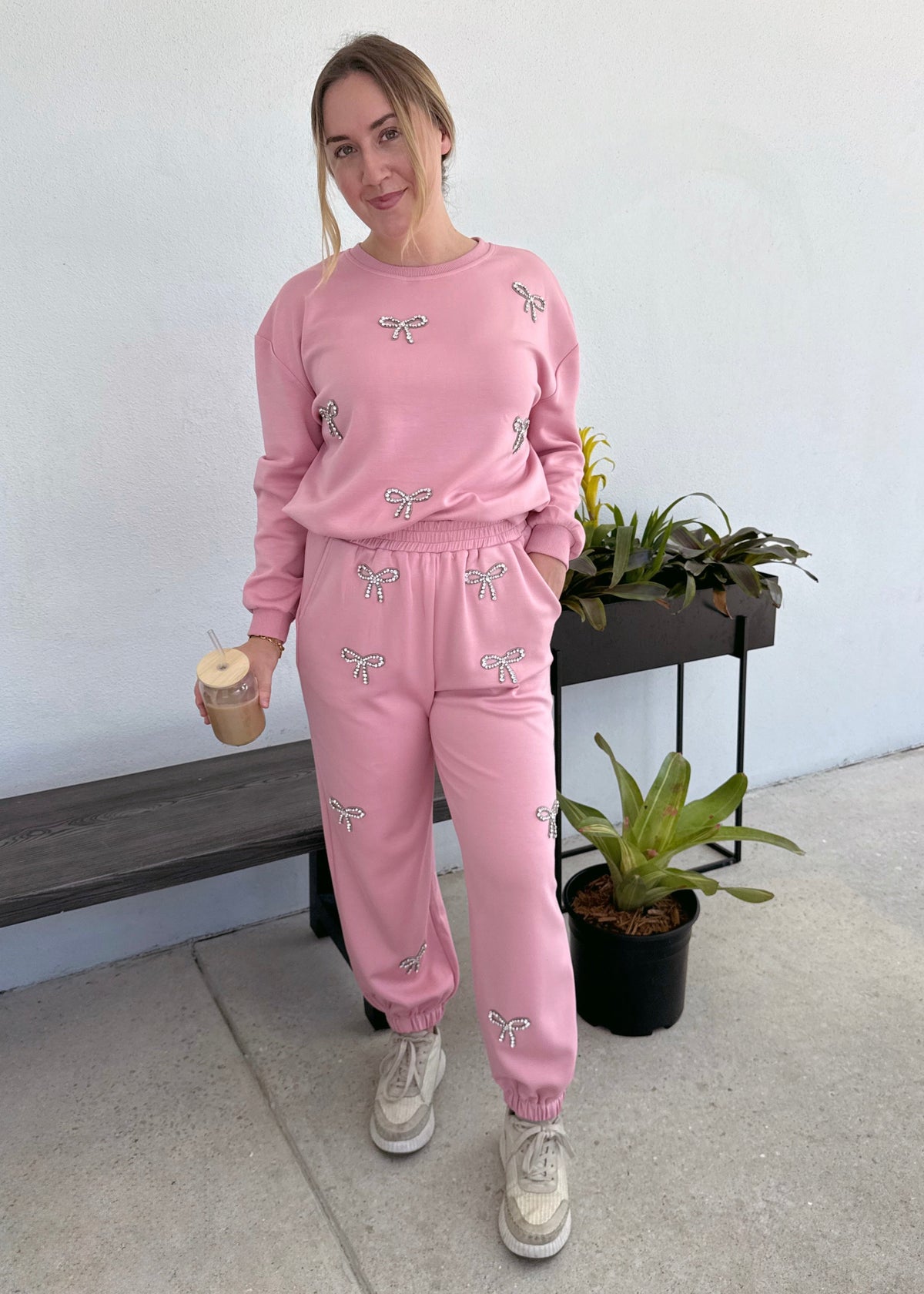 Bow Pullover - Pink