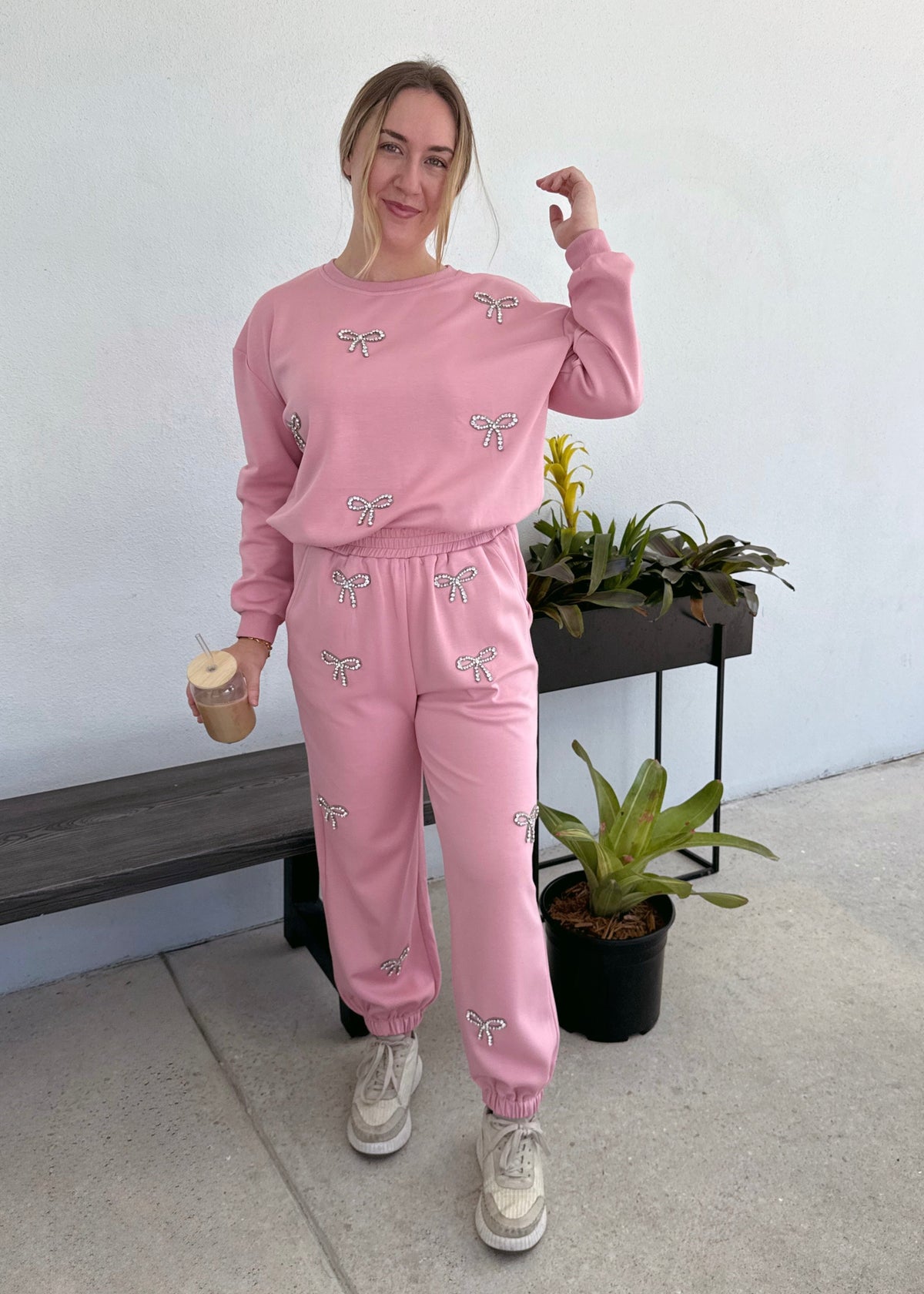 Bow Pullover - Pink