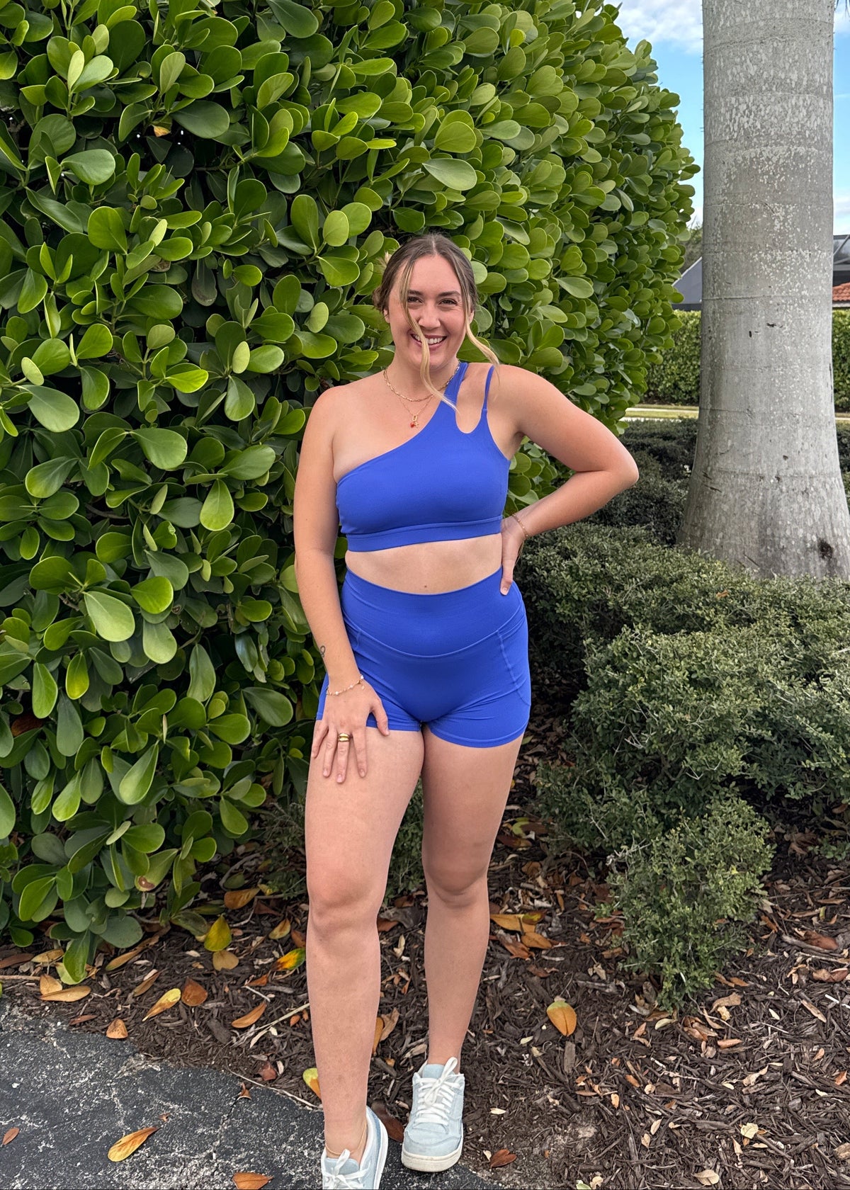 Blue Blaze Biker Shorts