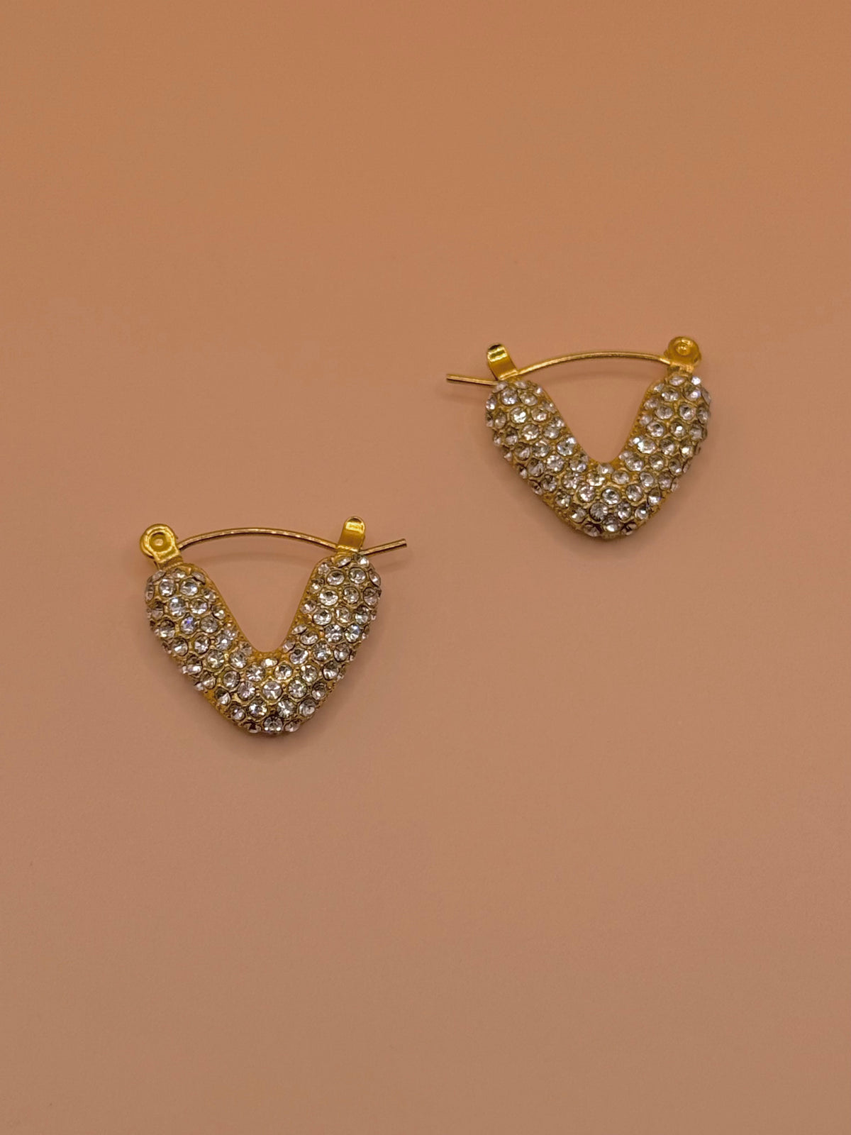 Gem V Shape Earrings