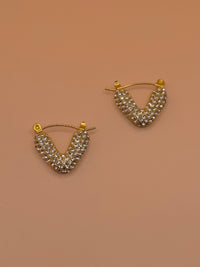Gem V Shape Earrings