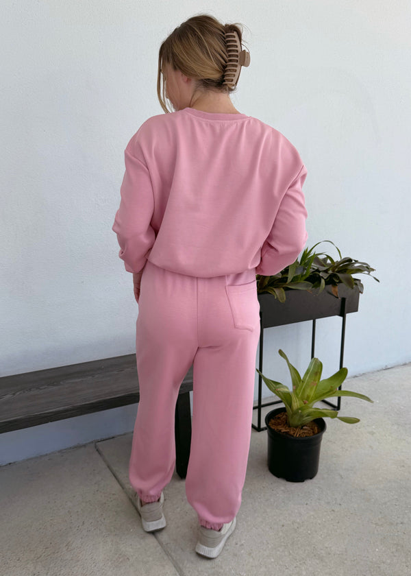 Bow Sweatpants - Pink