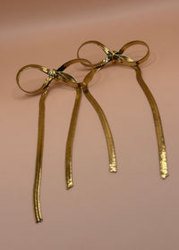 Honey Bow Earrings