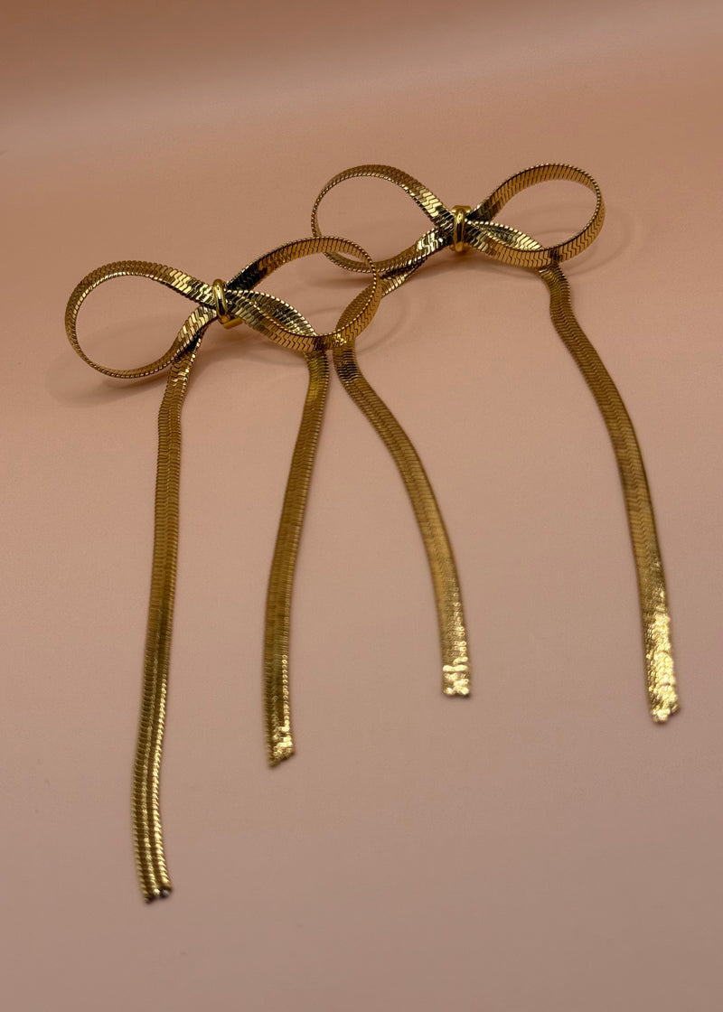 Honey Bow Earrings