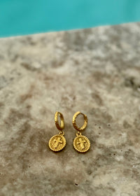 Golden Days Cross Earrings