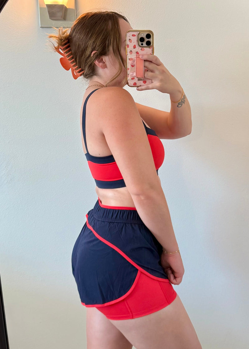 Navy Crush Active Shorts